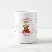DASHER REINDEER Tall White Tasse (Mittel)