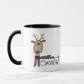 Dasher Ren-T-Shirts und Geschenke Tasse (Links)