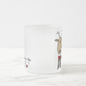 Dasher Ren-WeihnachtsT - Shirts und -geschenke Mattglastasse (Mittel)