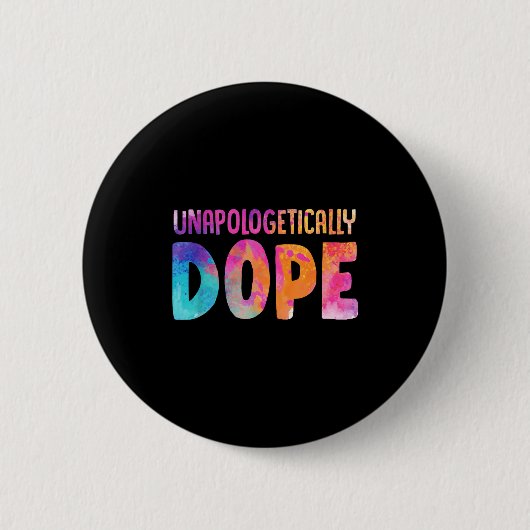 Dashiki-Farb-Unalogetisch-Melanin-Weihnachtsgesche Button (Vorderseite)