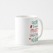 Dashin Dancin Prancin Weihnachten Kaffeetasse (VorderseiteRechts)