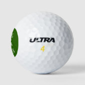 Dashing an das Green Niedlich Rentier Emoji Icon Golfball (Logo)