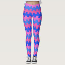 Dashing Blue and Pink Chemistry Leggings