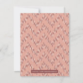 Dashing Boho Ikat Zig Zag Stationery - Red - (Rückseite)