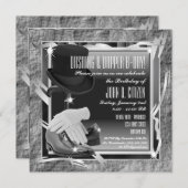 Dashing Custom 5.25 X 5.25 Einladungen - Silber (Vorne/Hinten)