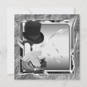 Dashing Custom 5.25 X 5.25 Einladungen - Silber (Rückseite)