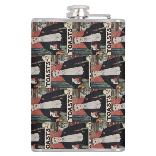 Dashing Dandy Viktorianisch Gentleman Flachmann (Rückseite)