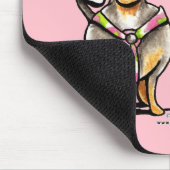 Dashing Dappled-Dackeln Mousepad (Ecke)