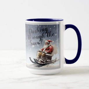 "Dashing durch den Schnee!" Tasse Kaffee/Tee