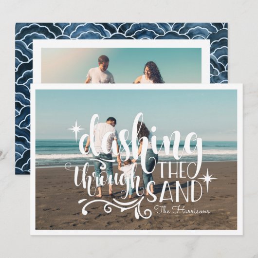 Dashing durch die Erde | Foto Collage Card (Vorne/Hinten)