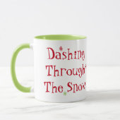 Dashing durch die Schnee-Tasse Tasse (Links)