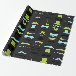 Dashing Little Man Mustache Party Geschenkpapier