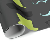 Dashing Little Man Mustache Party Geschenkpapier (Rolleneckpunkt)