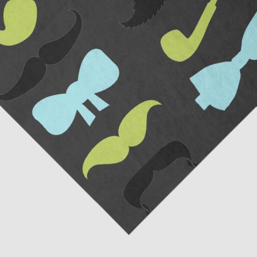 Dashing Little Man Mustache Party Seidenpapier (Ausschnitt)