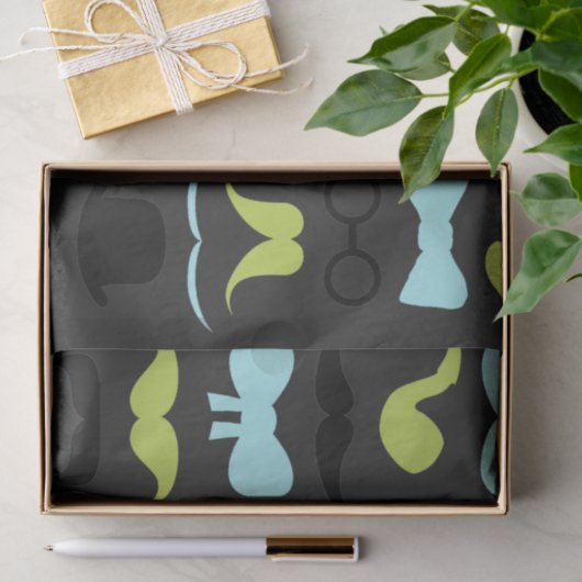Dashing Little Man Mustache Party Seidenpapier (Geschenk)