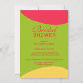 Dashing Modern Bridal Dusche Einladung (Vorderseite)