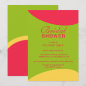 Dashing Modern Bridal Dusche Einladung (Vorne/Hinten)