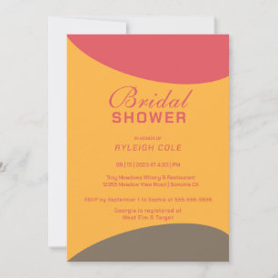 Dashing Modern Bridal Dusche Einladung