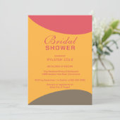 Dashing Modern Bridal Dusche Einladung (Stehend Vorderseite)