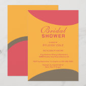 Dashing Modern Bridal Dusche Einladung (Vorne/Hinten)