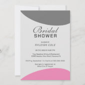 Dashing Modern Bridal Dusche Einladung (Vorderseite)