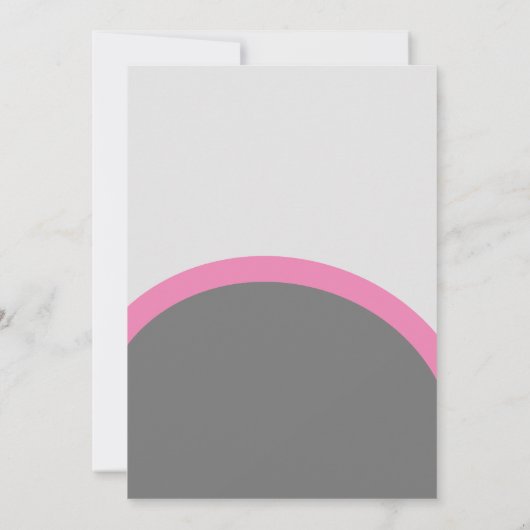 Dashing Modern Bridal Dusche Einladung (Rückseite)