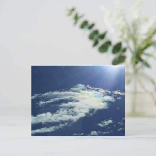 Dashing Rainbow Cloud Postkarte (Stehend Vorderseite)