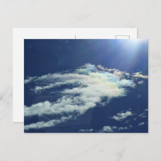 Dashing Rainbow Cloud Postkarte (Vorne/Hinten)