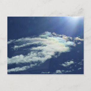 Dashing Rainbow Cloud Postkarte
