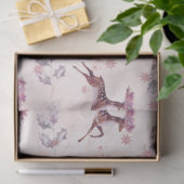 Dashing Reindeer Verlasst Blume Weihnachten Seidenpapier (Geschenk)