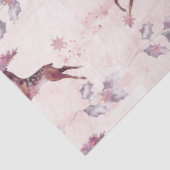 Dashing Reindeer Verlasst Blume Weihnachten Seidenpapier (Ausschnitt)