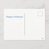 Dashing Through Feiertagspostkarte (Rückseite)