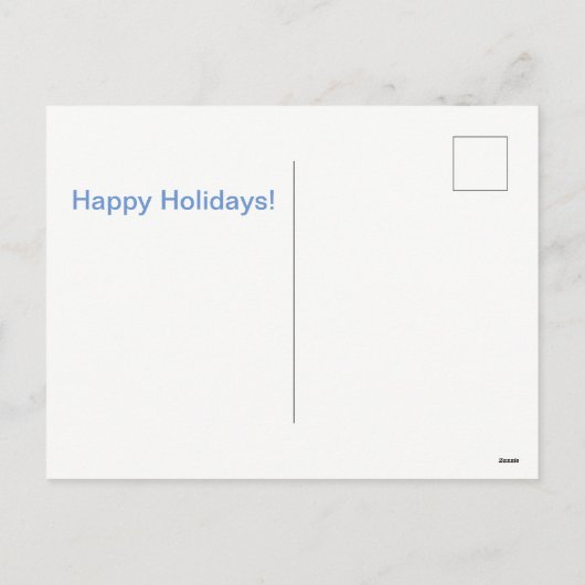 Dashing Through Feiertagspostkarte (Rückseite)