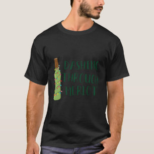 Dashing Through Merlot Funny Wine Drinks T-Shirt