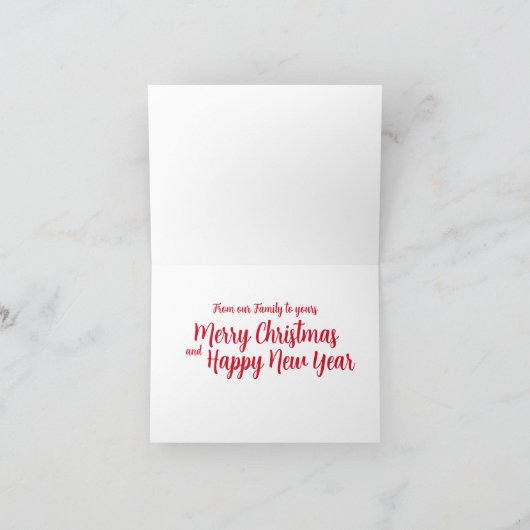 Dashing Through Snow Horse Sleigh Frohe Weihnachte Dankeskarte (Innenseite)