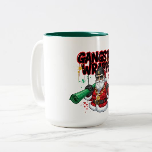Dashing Through the Dough Christmas Zweifarbige Tasse (Vorderseite Links)