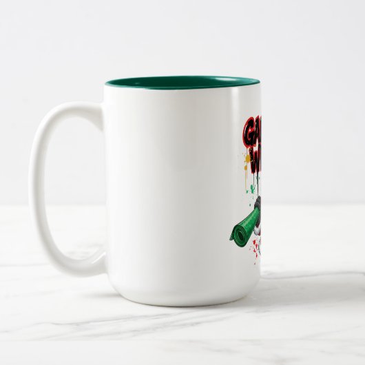 Dashing Through the Dough Christmas Zweifarbige Tasse (Links)