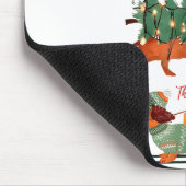 Dashing Through The Snow Christmas Wiener Dog Holi Mousepad (Ecke)