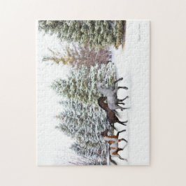 Dashing Through the Snow - Drei Pferde Puzzle