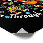 Dashing Through The Snow, Funny Dog Christmas Poster (Ecke)