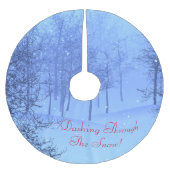 Dashing Through the Snow! zu Polyester Weihnachtsbaumdecke (Vorderseite)