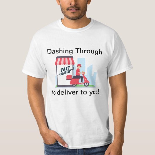 Dashing Through to Delivery to You Driver T - Shir T-Shirt (Vorderseite)