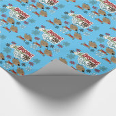 Dashing wirft den Schnee Geschenkpapier (Ecke)