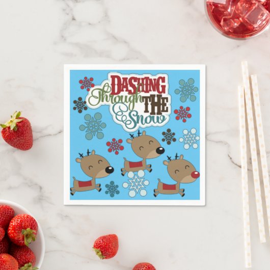 Dashing wirft den Schnee Serviette (Beispiel)