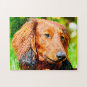 Dashound Hund. Puzzle