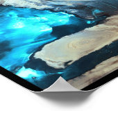 Dasht-e Kevir Great Salt Wüste Iran Poster (Ecke)