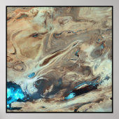 Dasht-e Kevir Great Salt Wüste Iran Poster (Vorne)