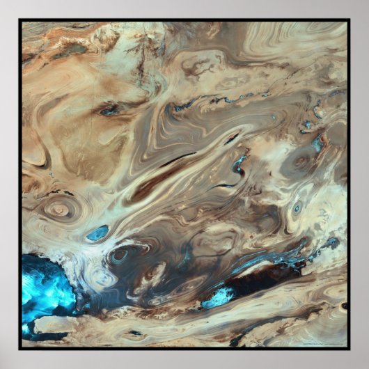 Dasht-e Kevir Great Salt Wüste Iran Poster (Vorne)