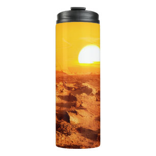 Dasht-e Lut Deser - der heißeste Ort der Welt. Su Thermosbecher