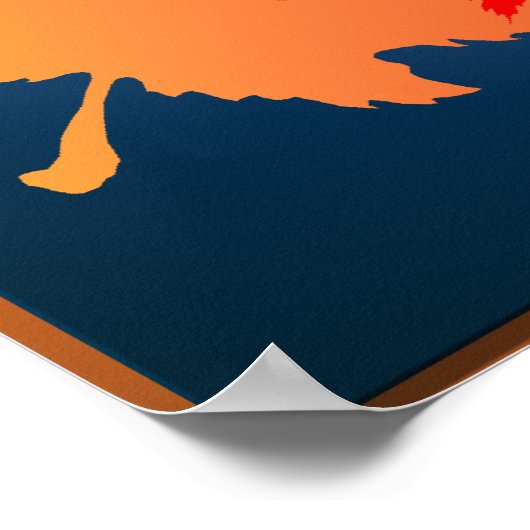 Dashund Halloween - Boo Poster (Ecke)